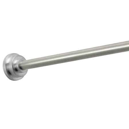 Idesign iDesign Astor Shower Curtain Rod 75 in. L Brushed Silver 72280